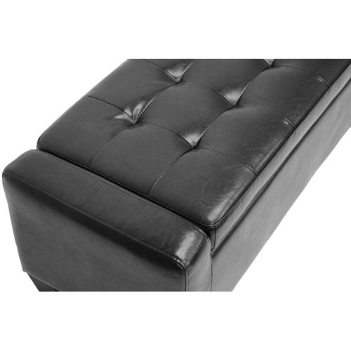 Baxton Studio Manchester Bonded Leather Ottomans