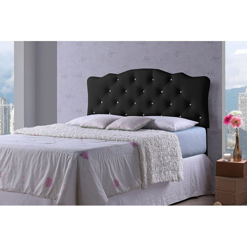 Baxton Studio Rita Faux Leather Upholstered Button Tufted Headboards