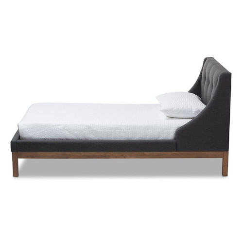 Baxton Studio Louvain Fabric Upholstered Platform Beds