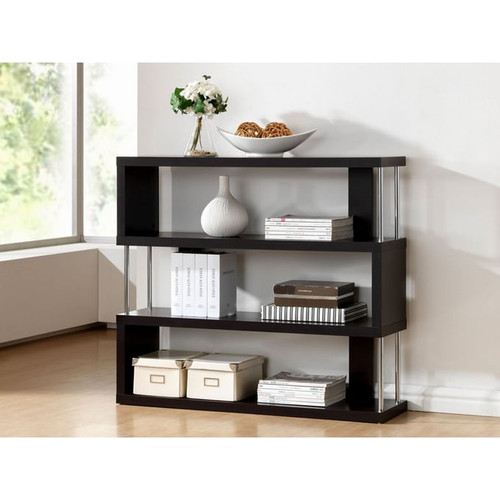 Baxton Studio Barnes 3 Shelves Bookcases