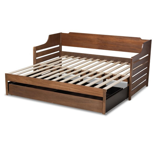 Baxton Studio Jameson Twin to King Daybeds with Drawer