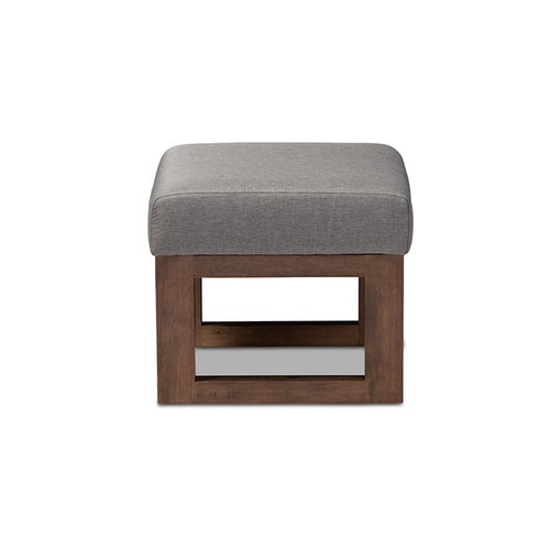 Baxton Studio Yashiya Fabric Upholstered Ottoman Stools