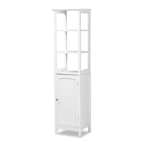 Baxton Studio Beltran White Bathroom Storage Cabinet