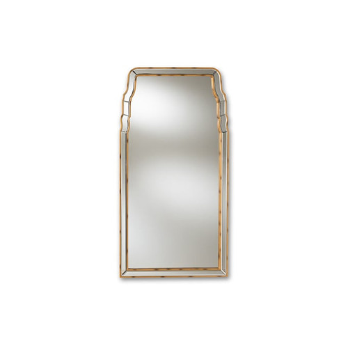 Baxton Studio Alice Antique Gold Accent Wall Mirror