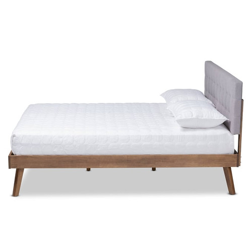 Baxton Studio Devan Fabric Upholstered Full Platform Beds