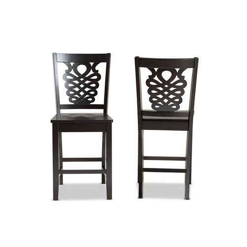 2 Baxton Studio Gervais Counter Stools