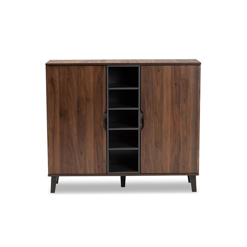 Baxton Studio Idina 2 Door Shoe Accent Cabinets