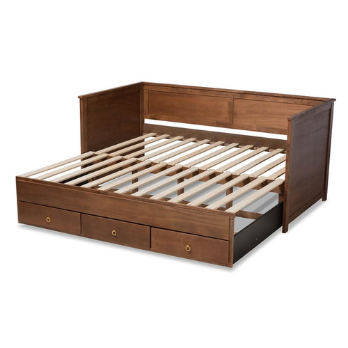 Baxton Studio Thomas Twin to King Daybeds with Drawers