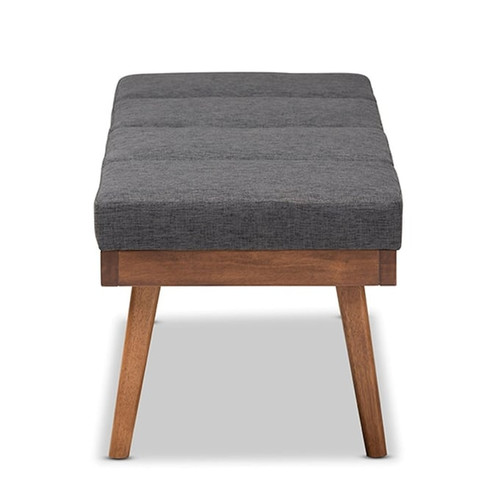 Baxton Studio Larisa Fabric Upholstered Wood Benches