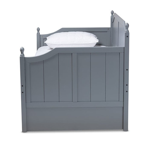 Baxton Studio Millie Wood Twin Daybed with Trundles