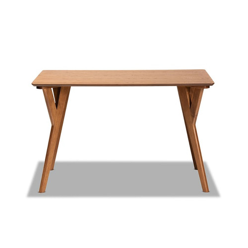 Baxton Studio Sahar Walnut Brown Dining Table