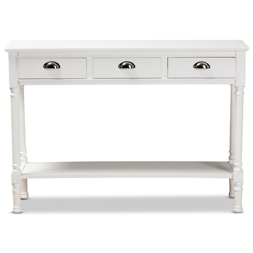 Baxton Studio Garvey 3 Drawer Entryway Console Tables