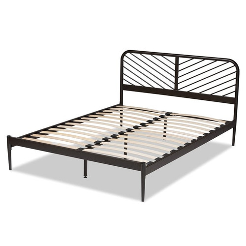 Baxton Studio Dora Black Bronze Metal Queen Platform Bed