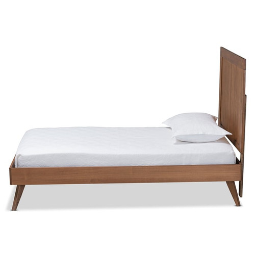 Baxton Studio Amira Ash Walnut Platform Beds