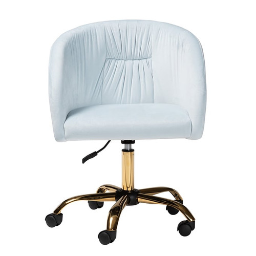Baxton Studio Ravenna Fabric Swivel Office Chairs