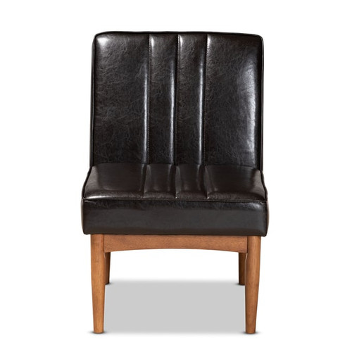 Baxton Studio Daymond Faux Leather Dining Chairs