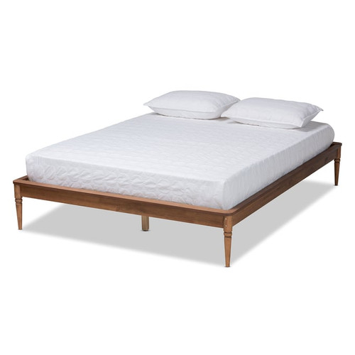 Baxton Studio Tallis Walnut Brown Wood Bed Frames