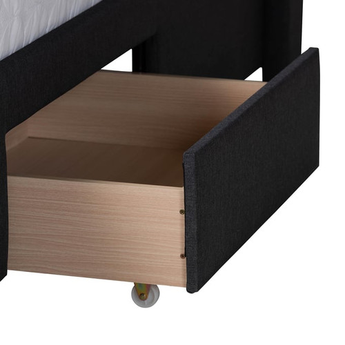 Baxton Studio Braylon 3 Drawer Storage Beds