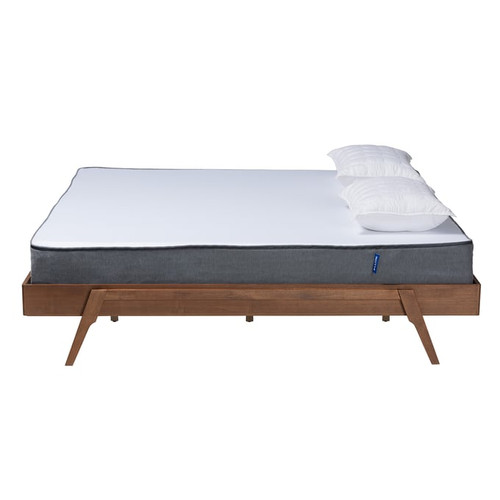 Baxton Studio Sarita Ash Walnut Bed Frames