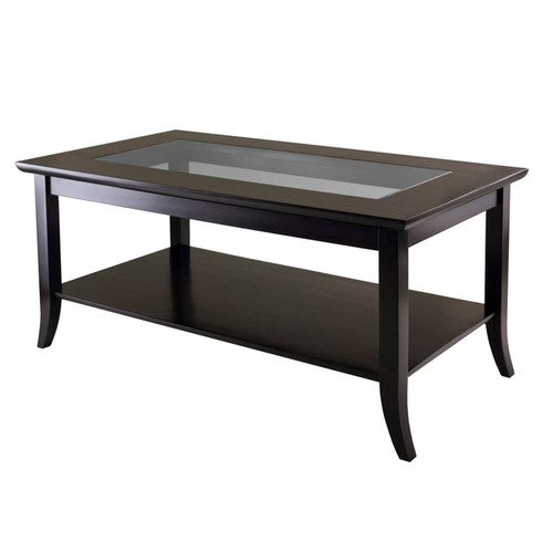 Winsome Genoa Espresso Wood Rectangle Coffee Table