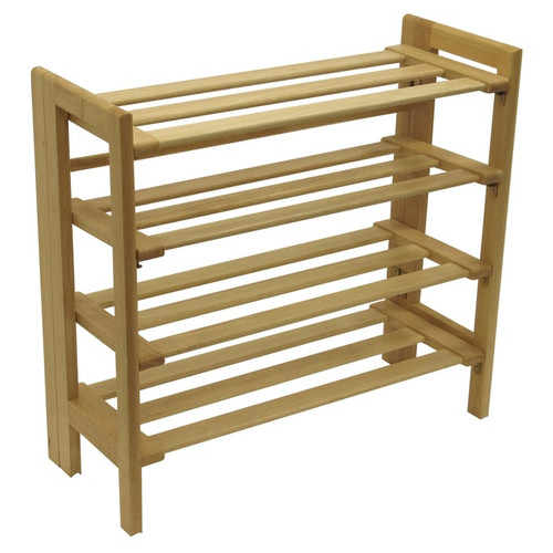 Winsome Clifford Natural 4 Tier Stackable Shoe Rack