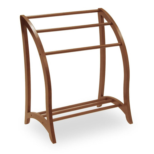 Winsome Betsy Walnut 3 Rod Blanket Rack