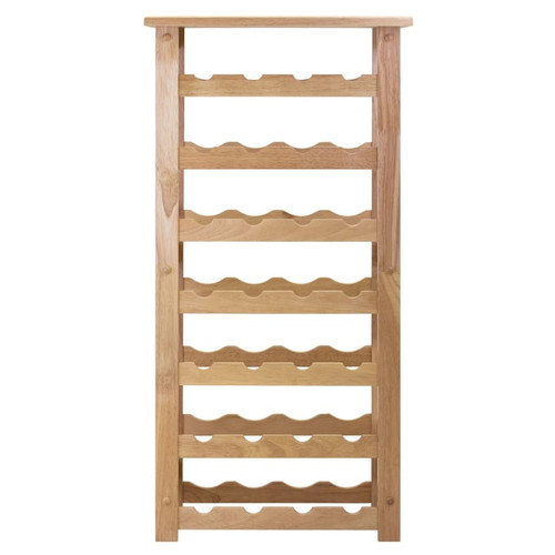 Winsome Napa Natural Wood 28 Bottle Wine Rack