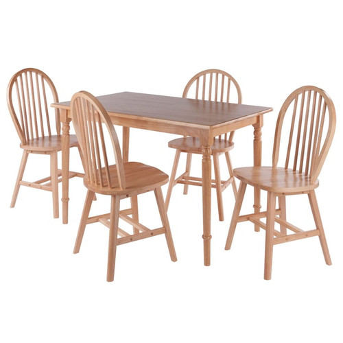 Winsome Ravenna Natural 5pc Dining Room Set