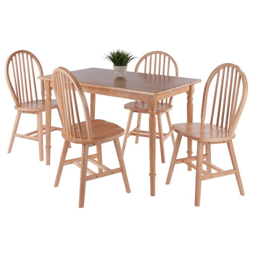 Winsome Ravenna Natural 5pc Dining Room Set