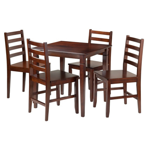 Winsome Kingsgate Walnut 5pc Dining Room Set