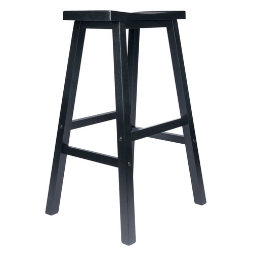 Winsome Satori Wood Saddle Seat Bar Stools