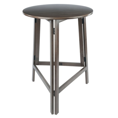 Winsome Torrence Oyster Gray Foldable High Table
