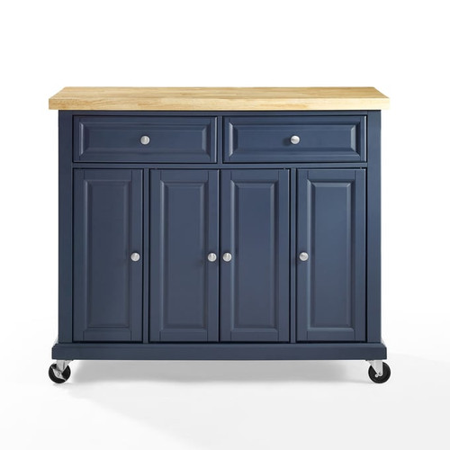 Crosley Madison Natural Navy Kitchen Cart