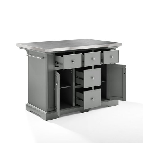 Crosley Julia Stainless Steel Top Kitchen Islands