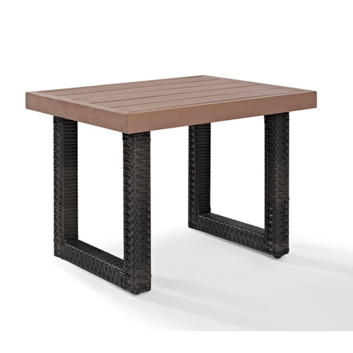 Crosley Beaufort Brown Outdoor Side Table