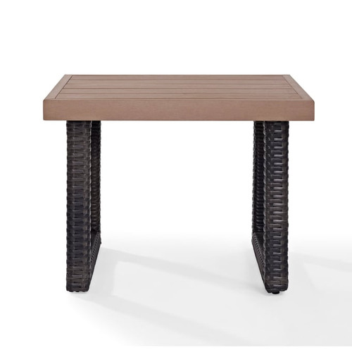 Crosley Beaufort Brown Outdoor Side Table