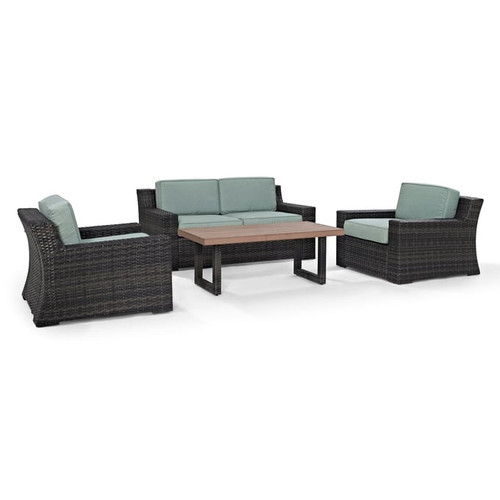 Crosley Beaufort Brown Mist 4pc Outdoor Patio Set