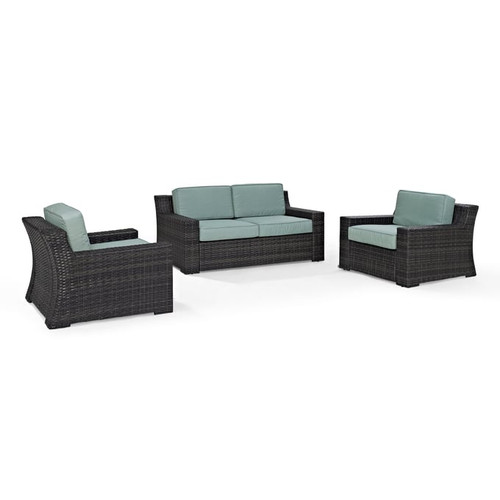 Crosley Beaufort Brown Mist 3pc Outdoor Patio Set