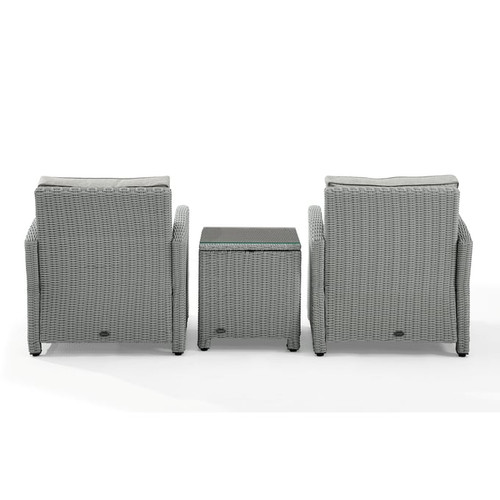 Crosley Bradenton 3pc Outdoor Seating Sets with Side Table
