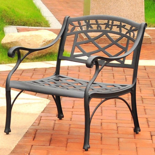 Crosley Sedona Black Outdoor Lounge Chair