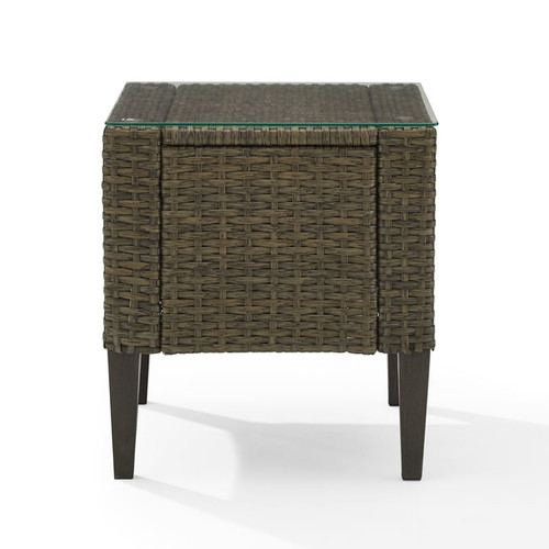 Crosley Rockport Light Brown Outdoor Side Table