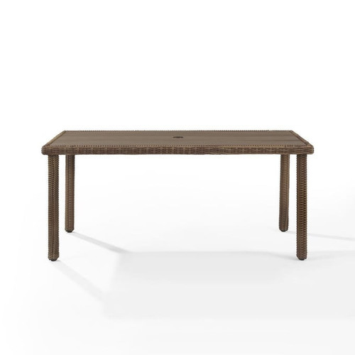 Crosley Bradenton Weathered Brown Outdoor Dining Table