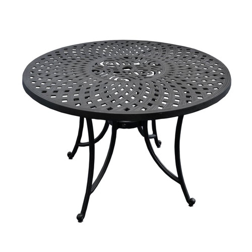 Crosley Sedona Black 42 Inch Round Outdoor Dining Table