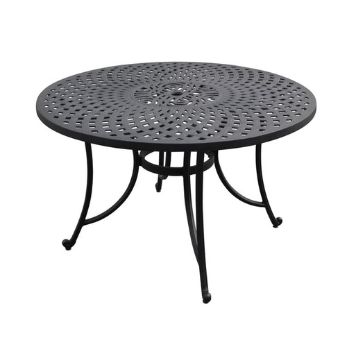 Crosley Sedona Black 46 Inch Round Outdoor Dining Table