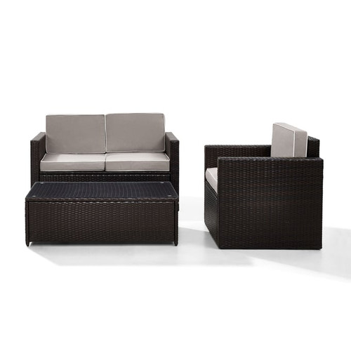 Crosley Palm Harbor 3pc Outdoor Conversation Sets