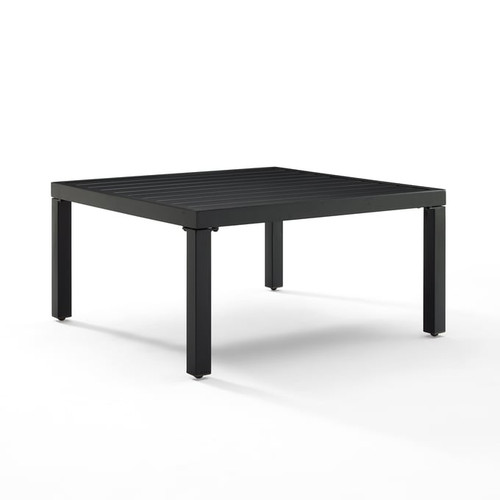 Crosley Piermont Matte Black Outdoor Coffee Table