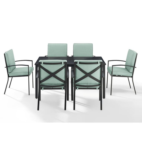 Crosley Kaplan Fabric 7pc Outdoor Dining Sets