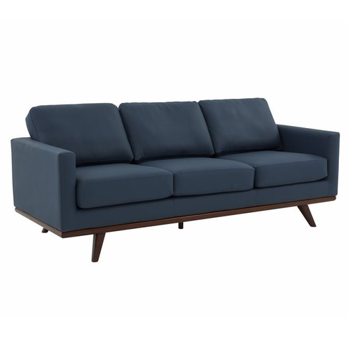 LeisureMod Chester Navy Blue 2pc Living Room Set