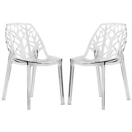 LeisureMod Cornelia 2 Dining Chairs