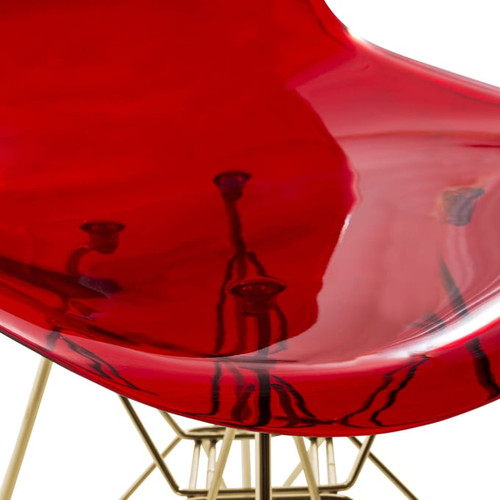 LeisureMod Cresco Plastic Eiffel Side Chair